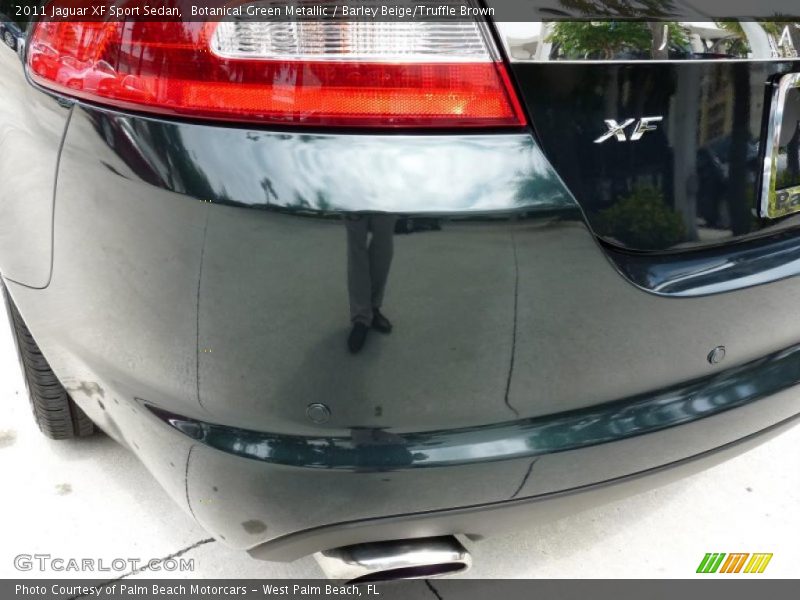 Botanical Green Metallic / Barley Beige/Truffle Brown 2011 Jaguar XF Sport Sedan