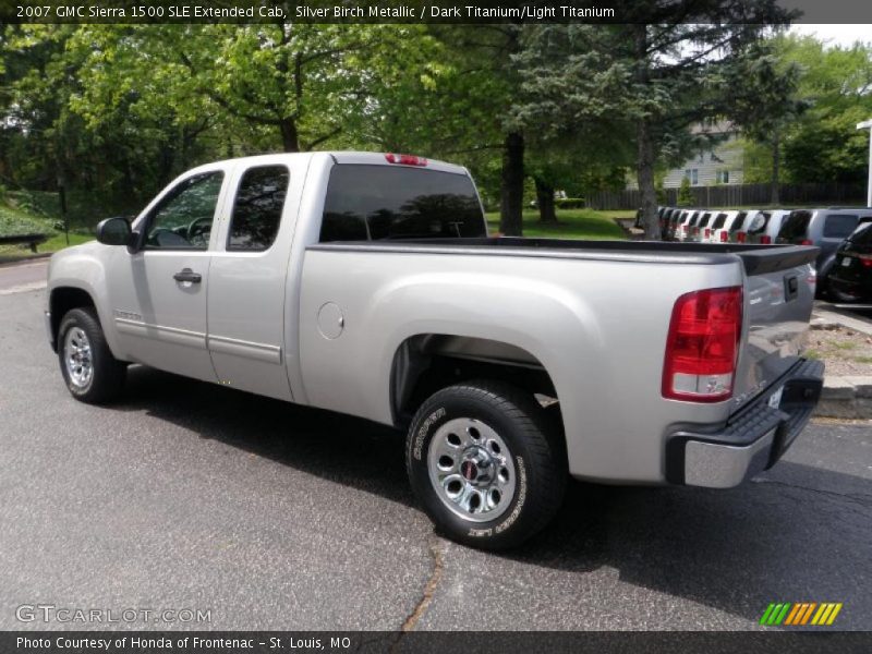 Silver Birch Metallic / Dark Titanium/Light Titanium 2007 GMC Sierra 1500 SLE Extended Cab