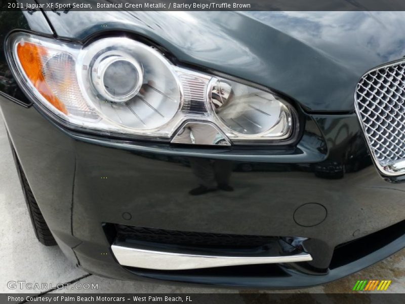 Botanical Green Metallic / Barley Beige/Truffle Brown 2011 Jaguar XF Sport Sedan
