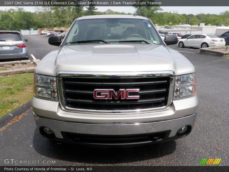 Silver Birch Metallic / Dark Titanium/Light Titanium 2007 GMC Sierra 1500 SLE Extended Cab