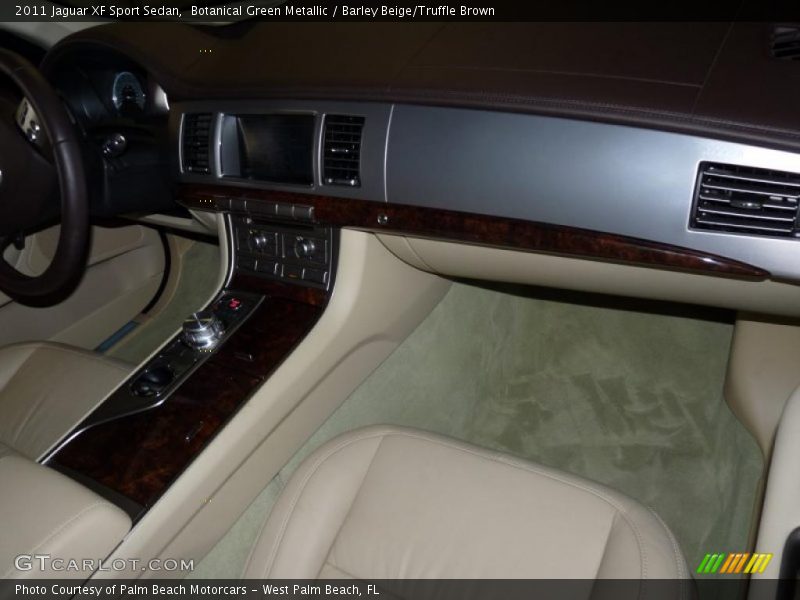 Botanical Green Metallic / Barley Beige/Truffle Brown 2011 Jaguar XF Sport Sedan