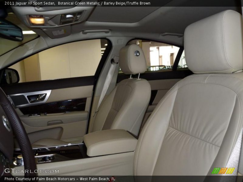 Botanical Green Metallic / Barley Beige/Truffle Brown 2011 Jaguar XF Sport Sedan