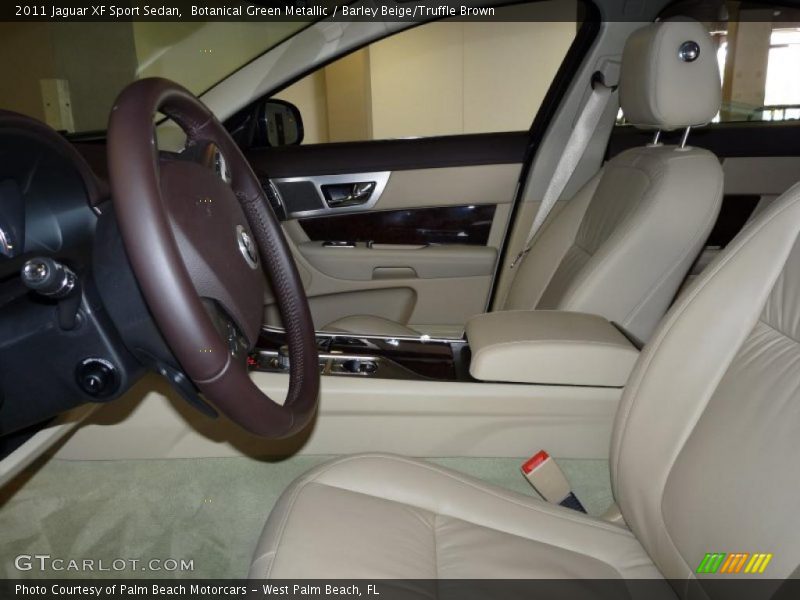 Botanical Green Metallic / Barley Beige/Truffle Brown 2011 Jaguar XF Sport Sedan