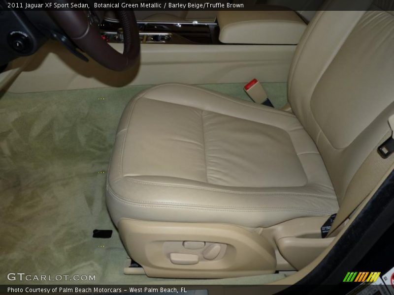 Botanical Green Metallic / Barley Beige/Truffle Brown 2011 Jaguar XF Sport Sedan