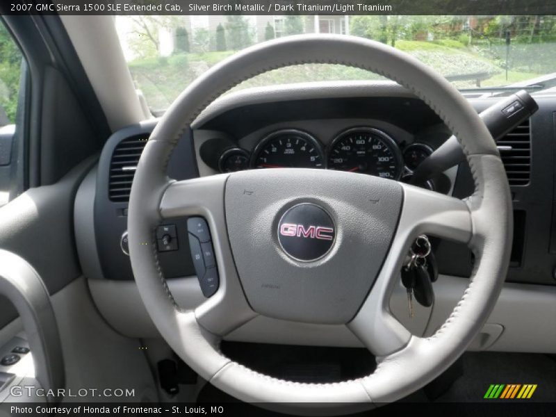 Silver Birch Metallic / Dark Titanium/Light Titanium 2007 GMC Sierra 1500 SLE Extended Cab