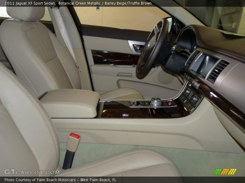 Botanical Green Metallic / Barley Beige/Truffle Brown 2011 Jaguar XF Sport Sedan