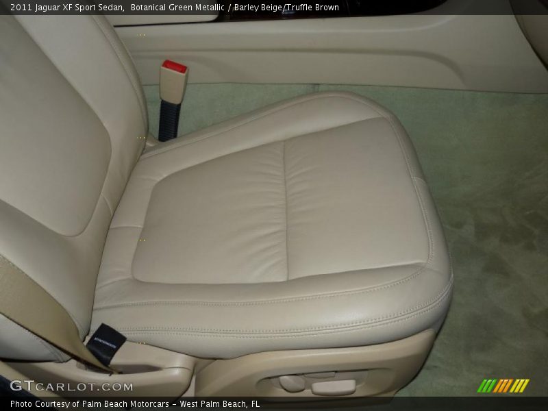 Botanical Green Metallic / Barley Beige/Truffle Brown 2011 Jaguar XF Sport Sedan