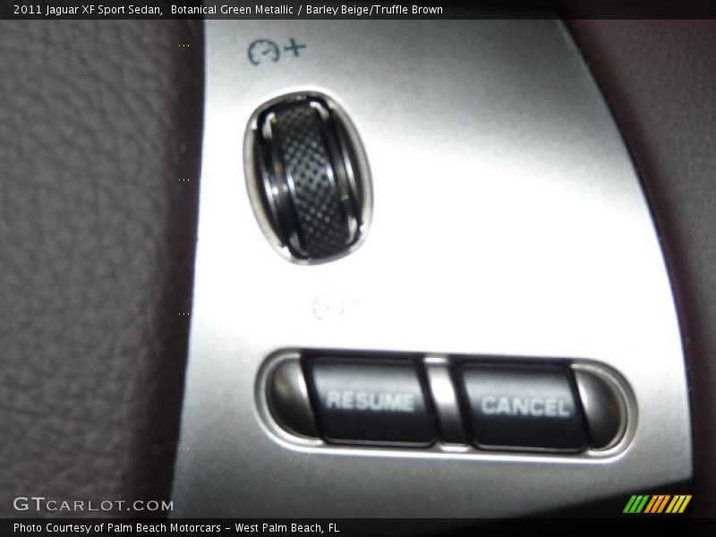 Botanical Green Metallic / Barley Beige/Truffle Brown 2011 Jaguar XF Sport Sedan