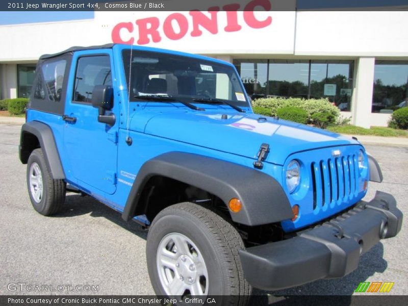 Cosmos Blue / Black 2011 Jeep Wrangler Sport 4x4