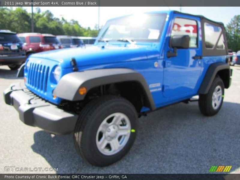 Cosmos Blue / Black 2011 Jeep Wrangler Sport 4x4