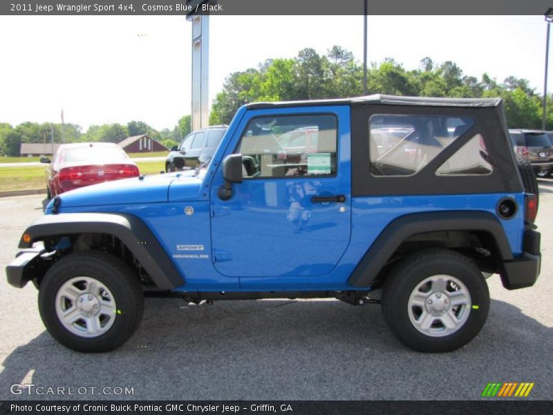 Cosmos Blue / Black 2011 Jeep Wrangler Sport 4x4