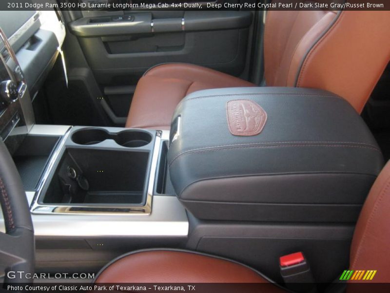  2011 Ram 3500 HD Laramie Longhorn Mega Cab 4x4 Dually Dark Slate Gray/Russet Brown Interior