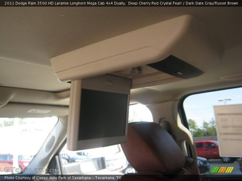 Deep Cherry Red Crystal Pearl / Dark Slate Gray/Russet Brown 2011 Dodge Ram 3500 HD Laramie Longhorn Mega Cab 4x4 Dually