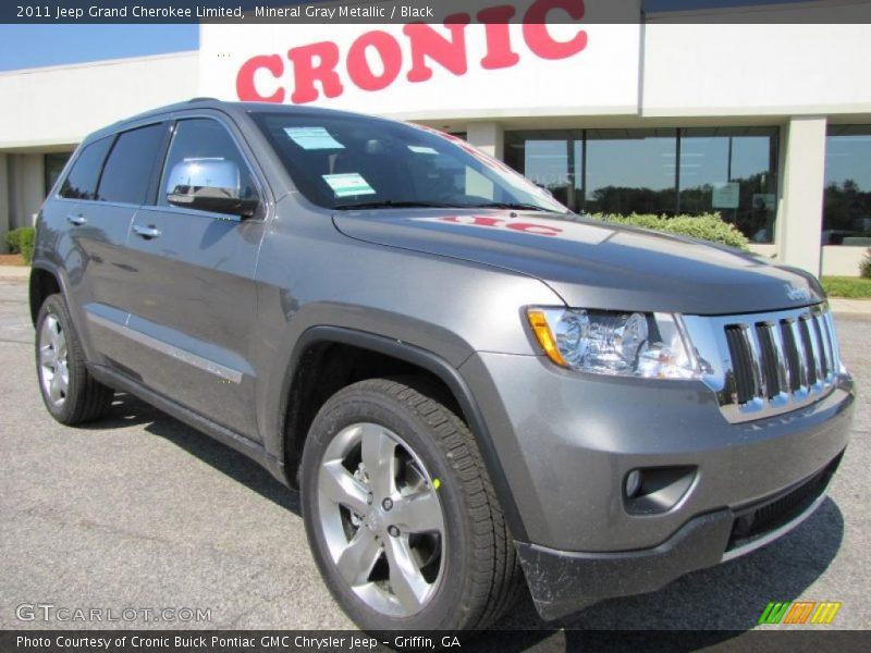 Mineral Gray Metallic / Black 2011 Jeep Grand Cherokee Limited