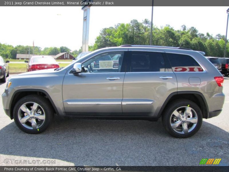 Mineral Gray Metallic / Black 2011 Jeep Grand Cherokee Limited