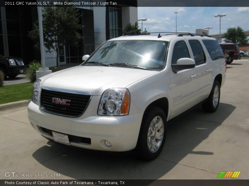 White Diamond Tintcoat / Light Tan 2011 GMC Yukon XL SLT