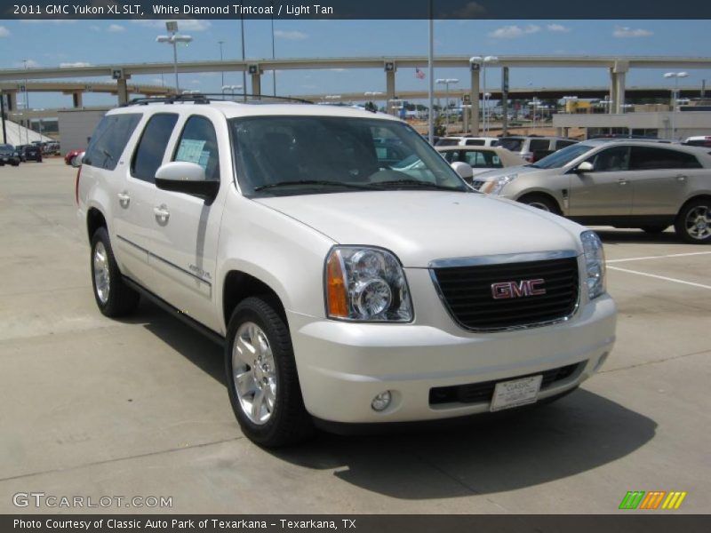 White Diamond Tintcoat / Light Tan 2011 GMC Yukon XL SLT