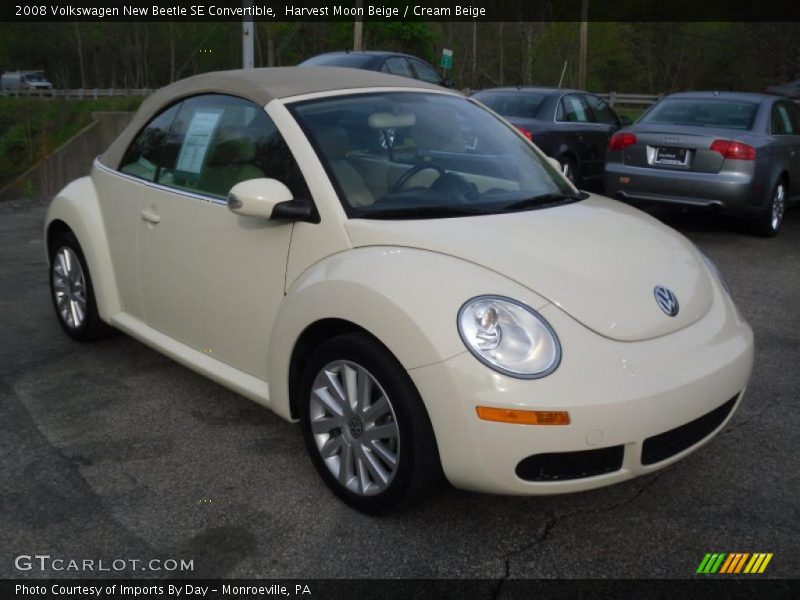 Harvest Moon Beige / Cream Beige 2008 Volkswagen New Beetle SE Convertible