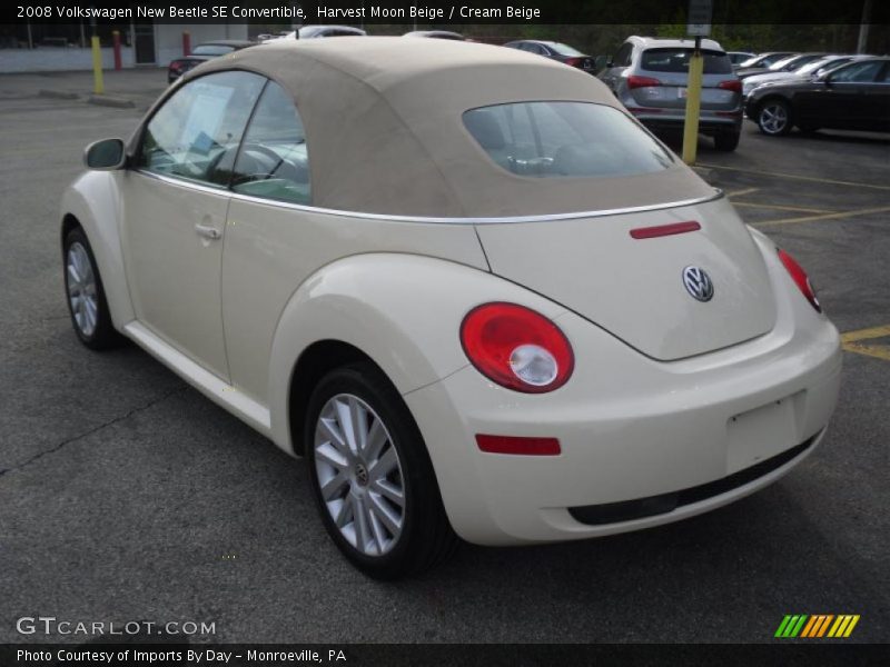 Harvest Moon Beige / Cream Beige 2008 Volkswagen New Beetle SE Convertible