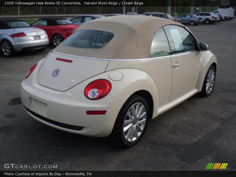 Harvest Moon Beige / Cream Beige 2008 Volkswagen New Beetle SE Convertible
