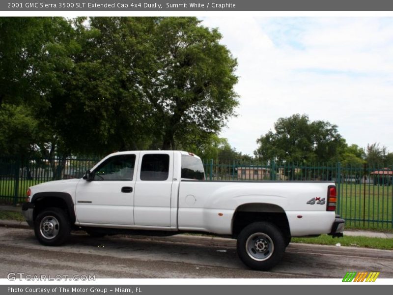 Summit White / Graphite 2001 GMC Sierra 3500 SLT Extended Cab 4x4 Dually