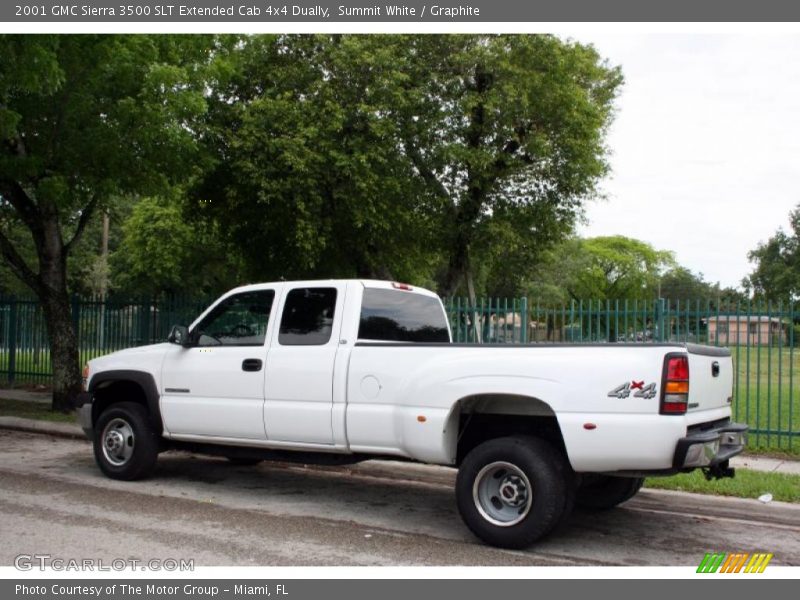 Summit White / Graphite 2001 GMC Sierra 3500 SLT Extended Cab 4x4 Dually