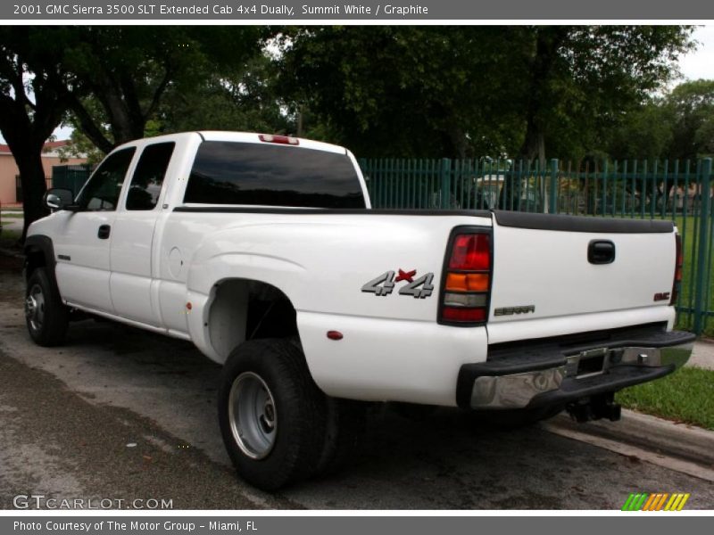 Summit White / Graphite 2001 GMC Sierra 3500 SLT Extended Cab 4x4 Dually