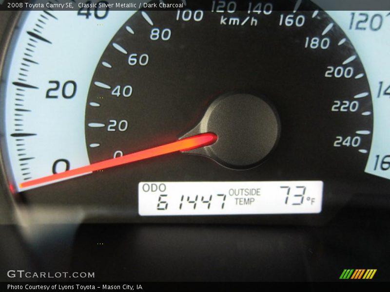 Classic Silver Metallic / Dark Charcoal 2008 Toyota Camry SE