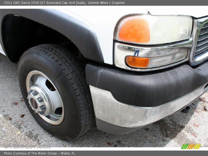 Summit White / Graphite 2001 GMC Sierra 3500 SLT Extended Cab 4x4 Dually