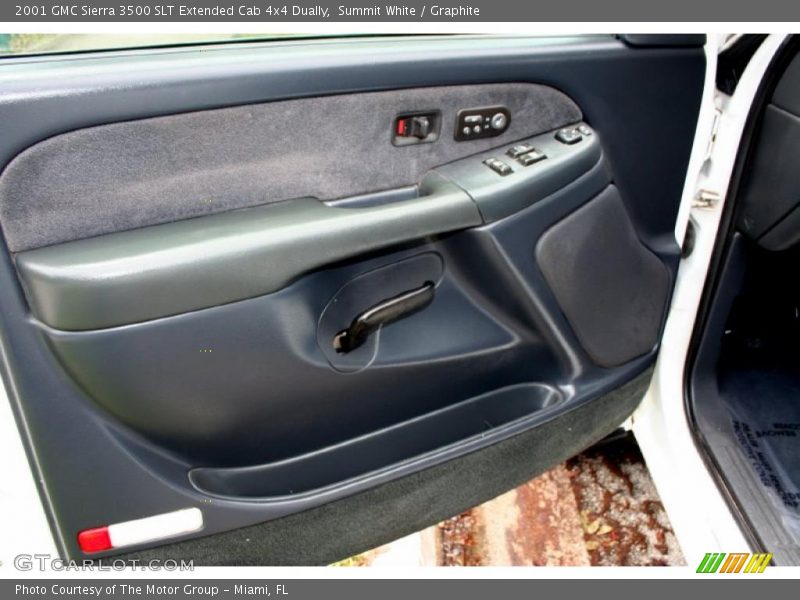 Summit White / Graphite 2001 GMC Sierra 3500 SLT Extended Cab 4x4 Dually