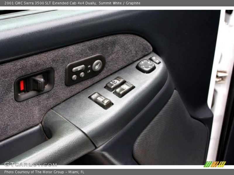 Summit White / Graphite 2001 GMC Sierra 3500 SLT Extended Cab 4x4 Dually