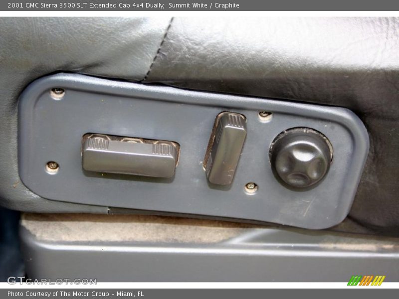 Summit White / Graphite 2001 GMC Sierra 3500 SLT Extended Cab 4x4 Dually