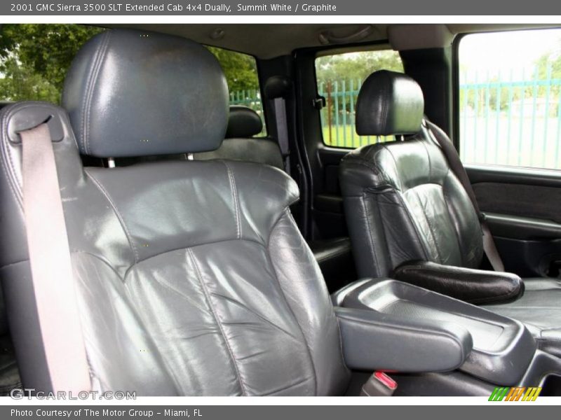 Summit White / Graphite 2001 GMC Sierra 3500 SLT Extended Cab 4x4 Dually