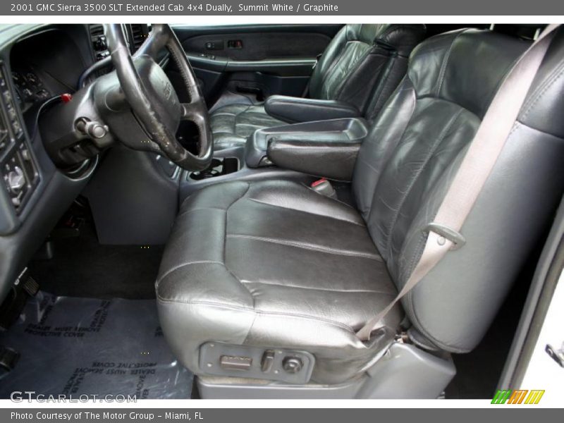 Summit White / Graphite 2001 GMC Sierra 3500 SLT Extended Cab 4x4 Dually