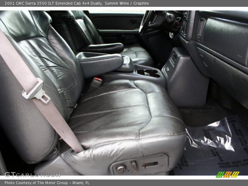 Summit White / Graphite 2001 GMC Sierra 3500 SLT Extended Cab 4x4 Dually