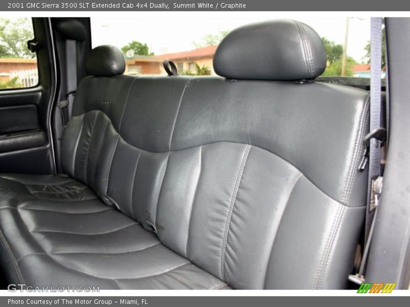 Summit White / Graphite 2001 GMC Sierra 3500 SLT Extended Cab 4x4 Dually