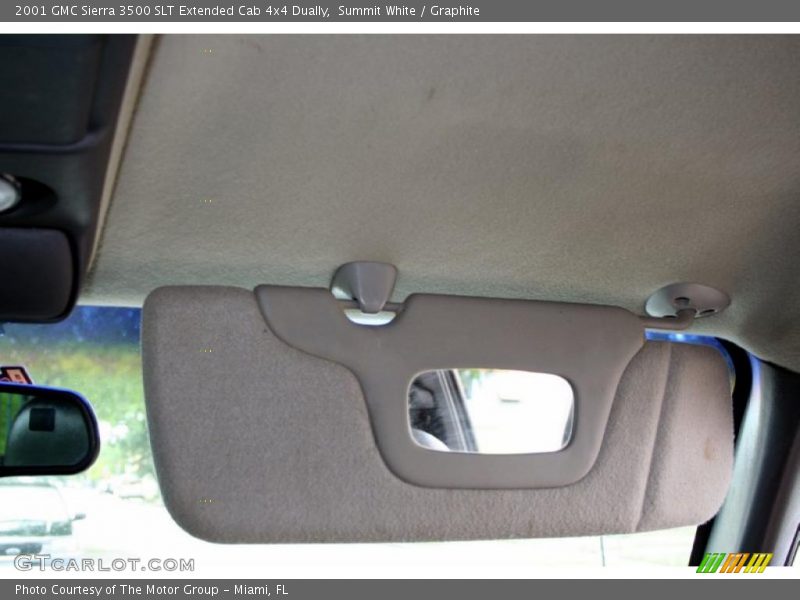Summit White / Graphite 2001 GMC Sierra 3500 SLT Extended Cab 4x4 Dually