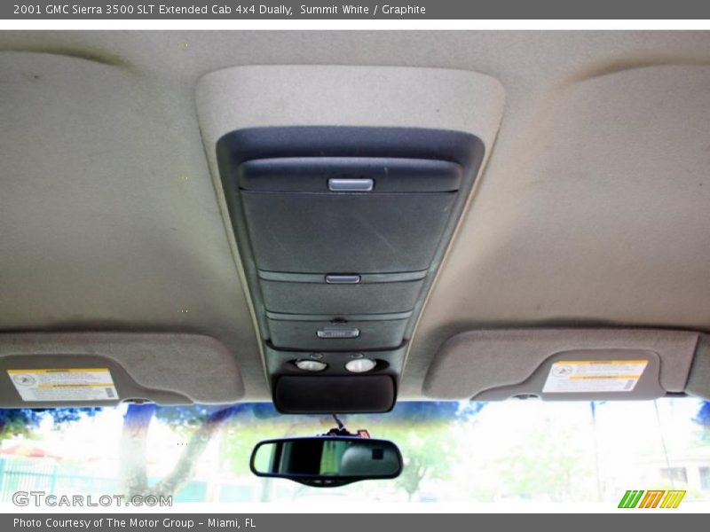 Summit White / Graphite 2001 GMC Sierra 3500 SLT Extended Cab 4x4 Dually