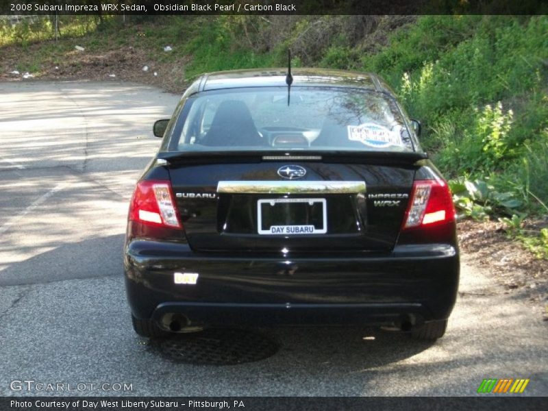 Obsidian Black Pearl / Carbon Black 2008 Subaru Impreza WRX Sedan