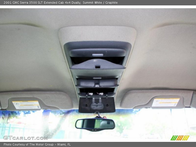 Summit White / Graphite 2001 GMC Sierra 3500 SLT Extended Cab 4x4 Dually