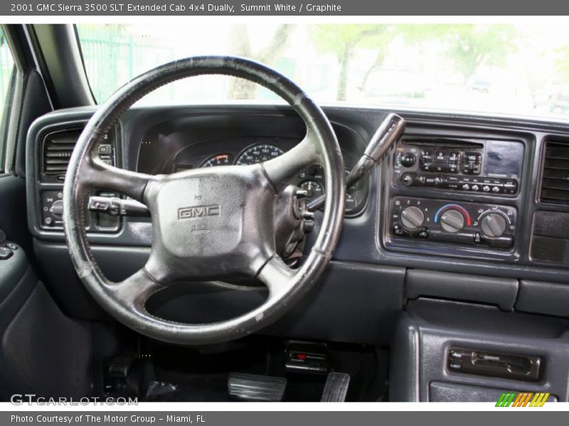 Summit White / Graphite 2001 GMC Sierra 3500 SLT Extended Cab 4x4 Dually