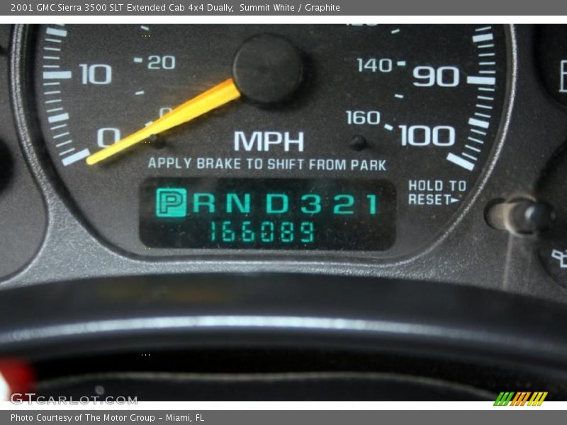 Summit White / Graphite 2001 GMC Sierra 3500 SLT Extended Cab 4x4 Dually