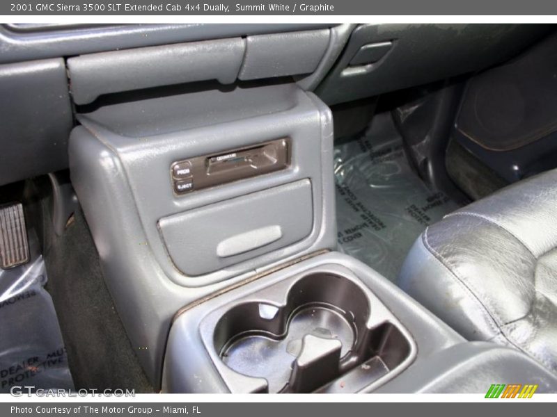 Summit White / Graphite 2001 GMC Sierra 3500 SLT Extended Cab 4x4 Dually
