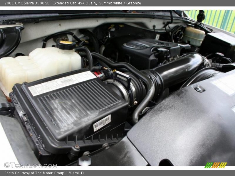 Summit White / Graphite 2001 GMC Sierra 3500 SLT Extended Cab 4x4 Dually