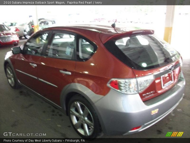 Paprika Red Pearl / Ivory 2010 Subaru Impreza Outback Sport Wagon