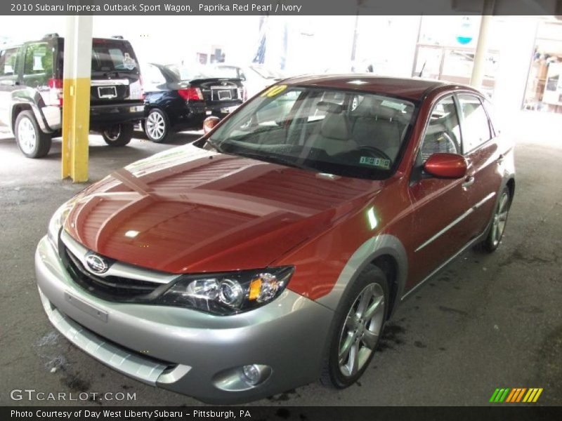 Paprika Red Pearl / Ivory 2010 Subaru Impreza Outback Sport Wagon
