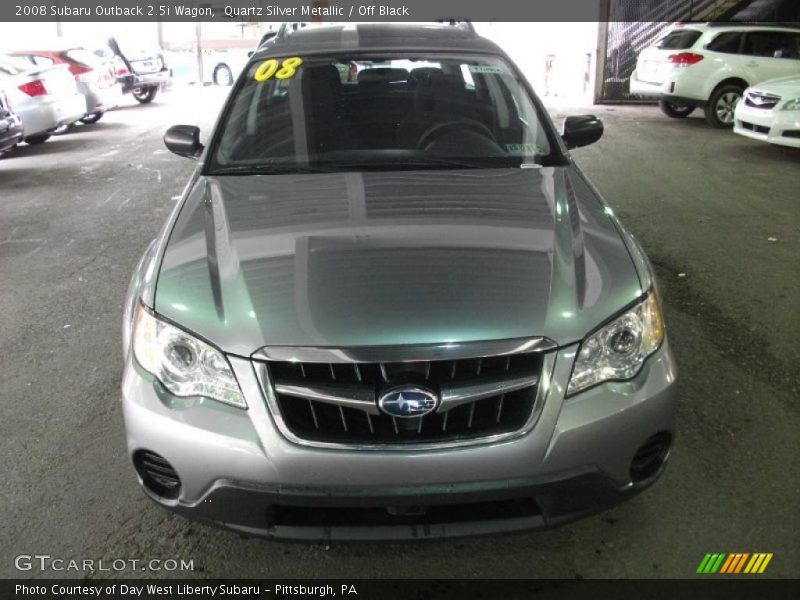 Quartz Silver Metallic / Off Black 2008 Subaru Outback 2.5i Wagon