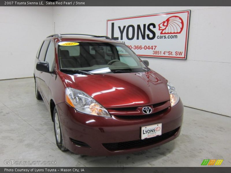Salsa Red Pearl / Stone 2007 Toyota Sienna LE