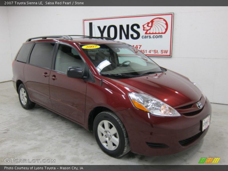 Salsa Red Pearl / Stone 2007 Toyota Sienna LE