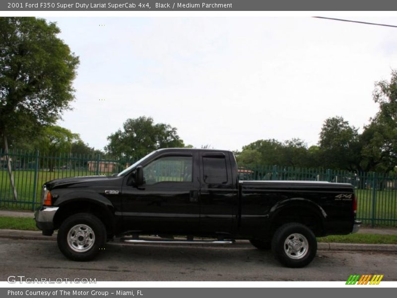 Black / Medium Parchment 2001 Ford F350 Super Duty Lariat SuperCab 4x4